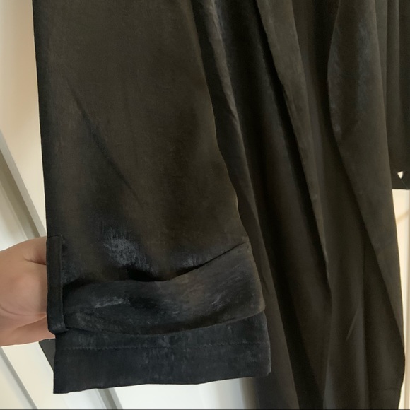 NWT Long black satin duster - Picture 6 of 9